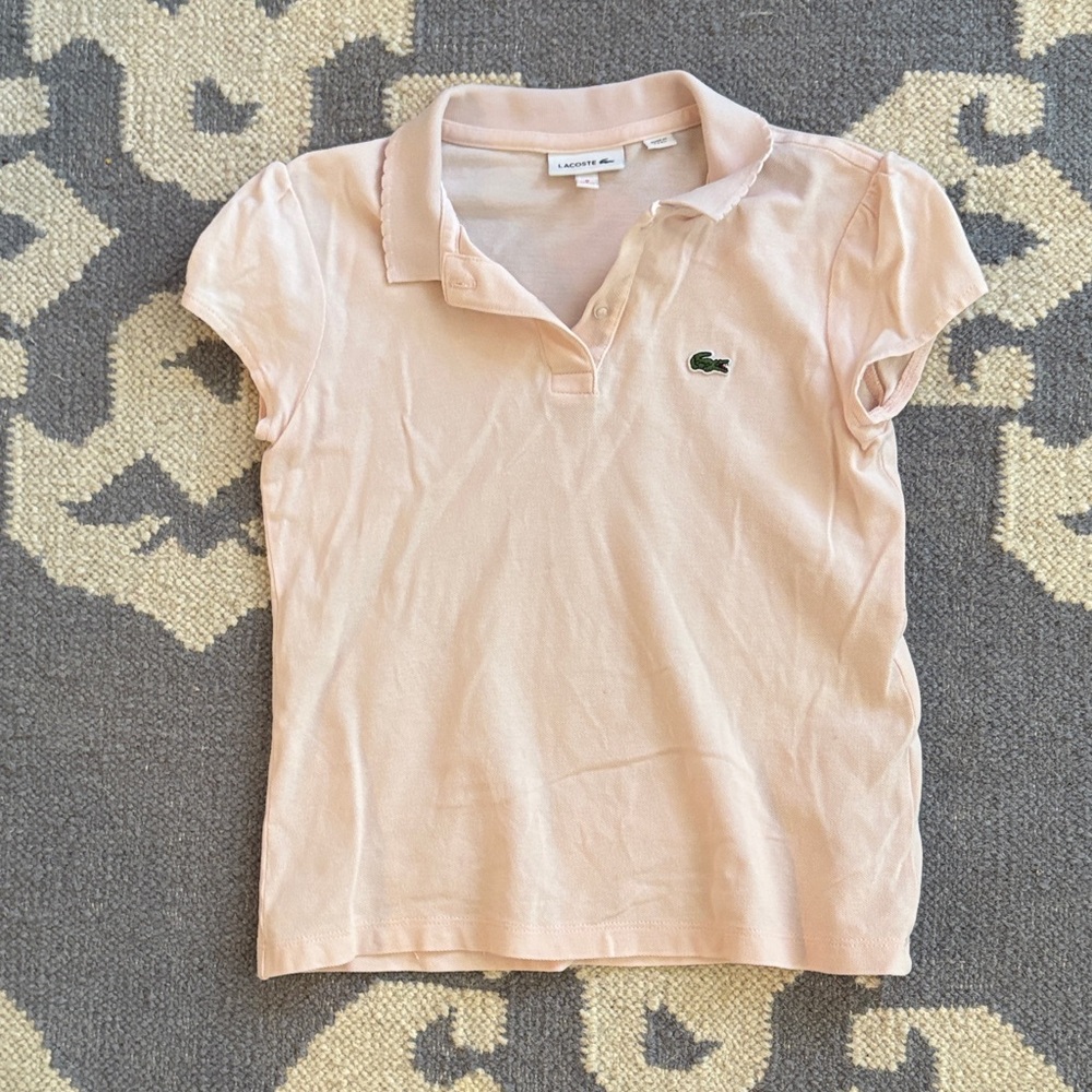 Lacoste Kids Light Pink Polo Shirt